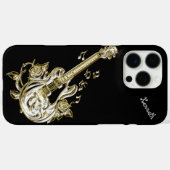 Coques Case-Mate iPhone La Guitare D'Or Crée Une Harmonie Radieuse (Verso (horizontal))