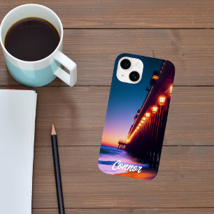 Coque Pour iPhone 14 La Jetée au Clair de Lune Personnalisée
