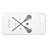 Coques Case-Mate iPhone La lacrosse des femmes colle LAX (Dos (Horizontal))