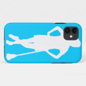 Coques Case-Mate iPhone La lacrosse des femmes tout le cas de l'iPhone (Dos (Horizontal))