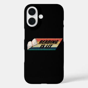 Coques iPhone 16 La lecture est géniale - Livres de lecture Vintage