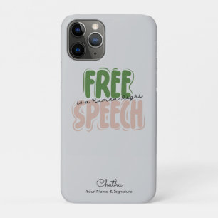 Case-Mate iPhone Case La liberté d'expression est un droit humain