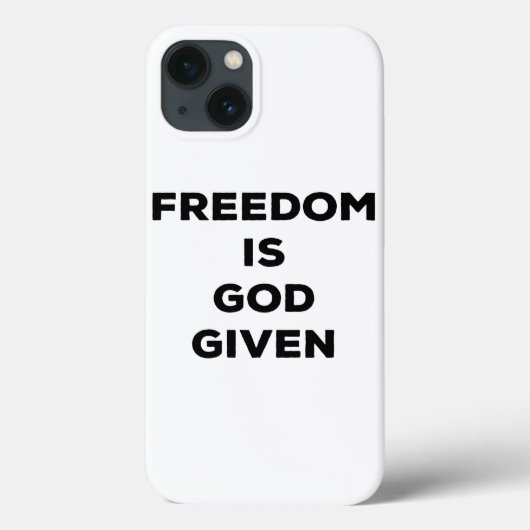 Coques Case-Mate iPhone La liberté est donnée par Dieu (Verso)