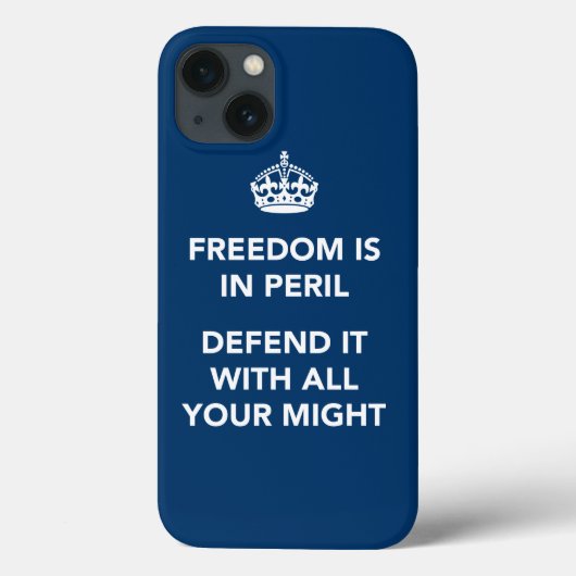 Coques Case-Mate iPhone La liberté est en péril (Verso)