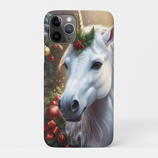 Coques Case-Mate iPhone « La Licorne de Noël » (Dos)