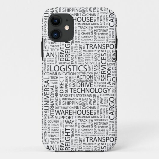 Coques Case-Mate iPhone La LOGISTIQUE modèle avec des mots (Dos)
