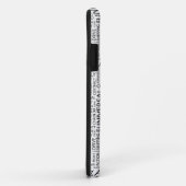 Coques Case-Mate iPhone La LOGISTIQUE modèle avec des mots (Dos/Droite)