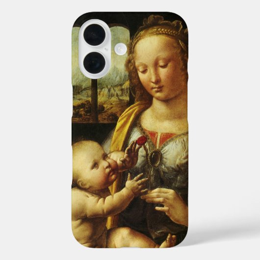 Coques Case-Mate iPhone La Madone au Carnation de Léonard de Vinci (Verso)