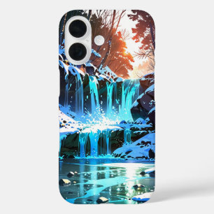Coques iPhone 16 La magie des chutes d'eau hivernales