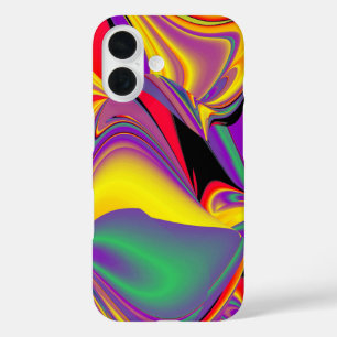Coques iPhone 16 La magie des couleurs Abstrait Rainbowart 3D