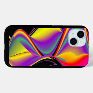 Coque Pour iPhone 15 La magie des couleurs Abstrait Rainbowart 3D