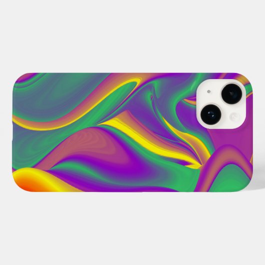 Coques Case-Mate iPhone La magie des couleurs Abstrait Rainbowart 3D (Verso (horizontal))