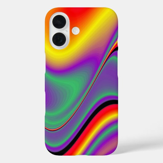 Coques Case-Mate iPhone La magie des couleurs Abstrait Rainbowart 3D (Verso)