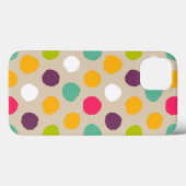 Coques Case-Mate iPhone La Main-Drawn polka (Verso (horizontal))