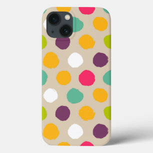 iPhone 13 Case La Main-Drawn polka
