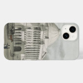 Coques Case-Mate iPhone La Maison Blanche, Capitole à Washington Lithograp (Verso (horizontal))
