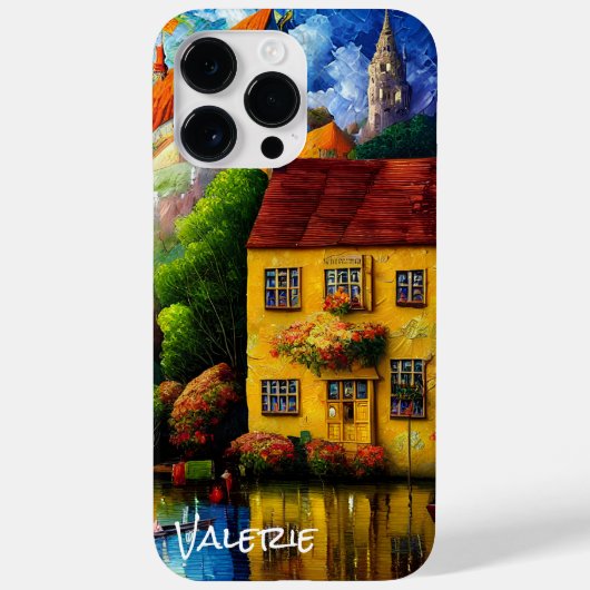 Coques Case-Mate iPhone La Maison Jaune dans le lac (Verso)