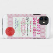 Coques Case-Mate iPhone La meilleure maman Certicate du monde (Dos (Horizontal))