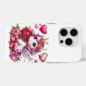 Coques Case-Mate iPhone La mignonne Saint Valentin licorne (Verso (horizontal))
