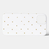 Coques Case-Mate iPhone La minuscule Parties scintillant d'or Doit les Poi (Verso (horizontal))