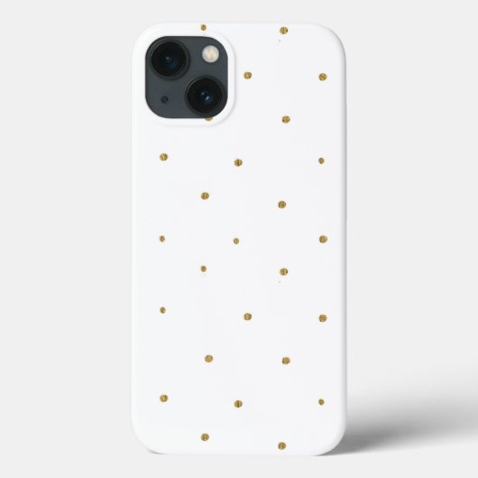 Coques Case-Mate iPhone La minuscule Parties scintillant d'or Doit les Poi (Verso)