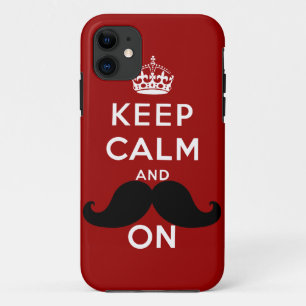 Etui iPhone Case-Mate La moustache noire drôle gardent le calme