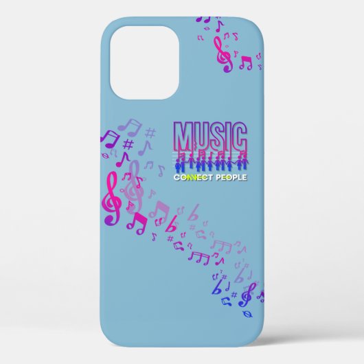 Coques Case-Mate iPhone La musique connecte les gens | (Verso)