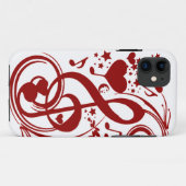 Coques Case-Mate iPhone La musique est amour_ (Dos (Horizontal))