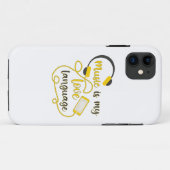 Coques Case-Mate iPhone La musique est ma langue d'amour phrase romantique (Dos (Horizontal))