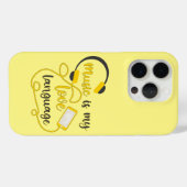 Coques Case-Mate iPhone La musique est ma langue d'amour phrase romantique (Verso (horizontal))