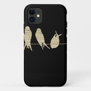 Coque Case-Mate Pour iPhone La musique note le destin animal d'oiseau de