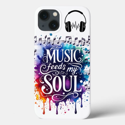 Coques Case-Mate iPhone La musique nourrit mon âme (Verso)