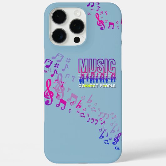 Coques Case-Mate iPhone La musique rapproche les gens | (Verso)