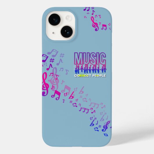 Coques Case-Mate iPhone La musique rapproche les gens | (Verso)