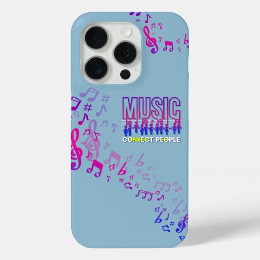 Coques Case-Mate iPhone La musique rapproche les gens | (Verso)