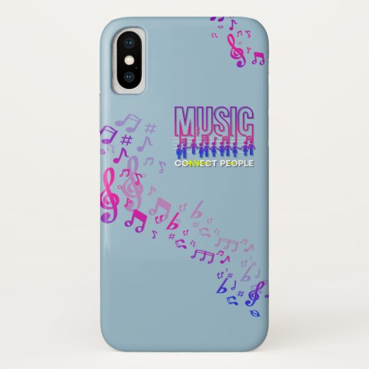 Coques Case-Mate iPhone La musique rapproche les gens | (Dos)