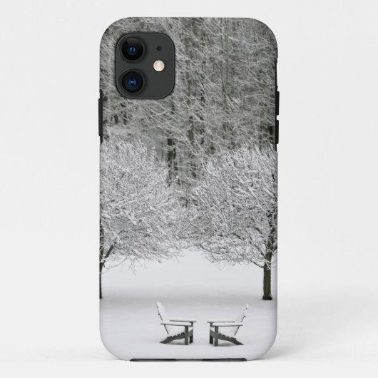 Coques Case-Mate iPhone La neige a couvert le paysage (Dos)