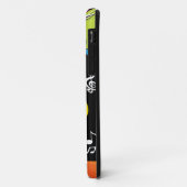Coques Case-Mate iPhone La note musicale tourbillonne en couleurs (Dos/Gauche)
