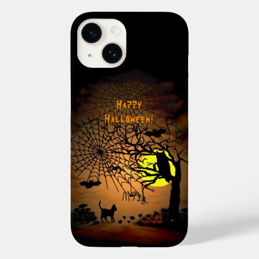 Coques Case-Mate iPhone La nuit d'Halloween, Joyeux Halloween ! (Verso)