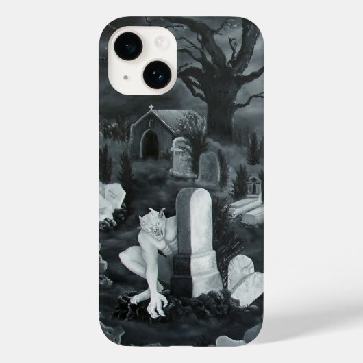 Coques Case-Mate iPhone La nuit sur le cimetière - Diable (Verso)