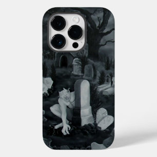 Coque Pour iPhone 14 Pro La nuit sur le cimetière - Diable