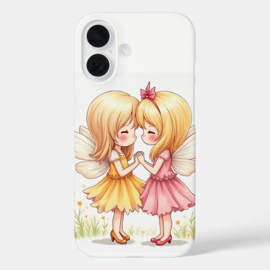 Coques Case-Mate iPhone La paire de fées d'amour iPhone 16 Coques (Verso)