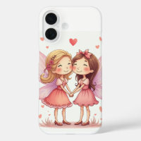 La paire de fées d'amour iPhone 16 Coques