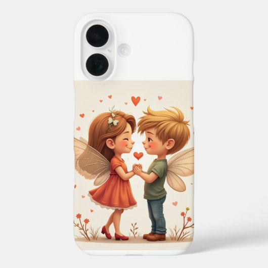 Coques Case-Mate iPhone La paire de fées d'amour iPhone 16 Coques (Verso)