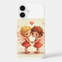 La paire de fées d'amour iPhone 16 Coques