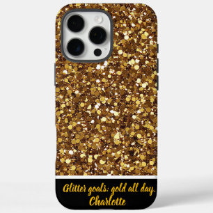 Coques iPhone 16 Pro Max La parties scintillant d'or brille au soleil