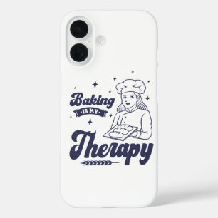 Coques iPhone 16 La pâtisserie est ma thérapie, Cadeaux drôles pour