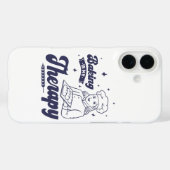 Coques Case-Mate iPhone La pâtisserie est ma thérapie, Cadeaux drôles pour (Verso (horizontal))