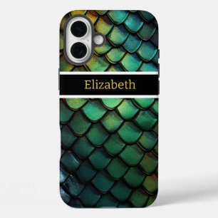 Coques iPhone 16 Plus La peau de serpent iridescente brille de couleurs