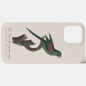 Coques Case-Mate iPhone La Perruche a gorge rouge (Verso (horizontal))